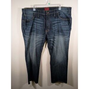 Foundry Supply Mens Jeans Dark Wash Straight Leg Athletic Fit Big Denim 48 x 29